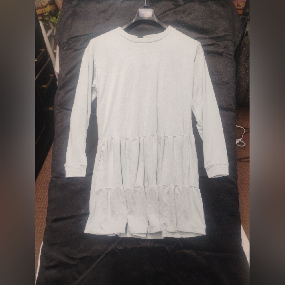 Wild Fable S Light Blue Long Sleeve Dress